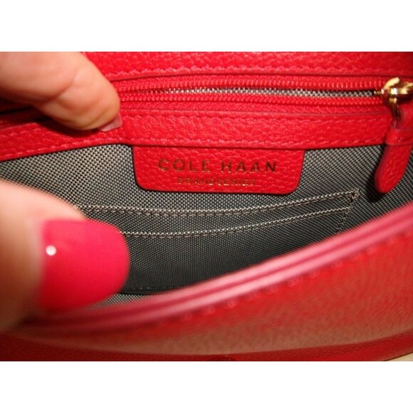 Cole Haan Shoulder Bag One Crossbody Leather Red /Ladies with Wallet. - Picture 7 of 12